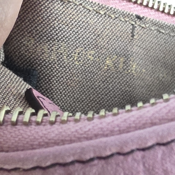 Fendi‎ Key Case Pouch Pink Suede Leather Gold Studs - Picture 7 of 11